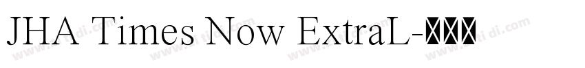 JHA Times Now ExtraL字体转换